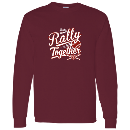 rally-softball-rally-together-white-gildan-ls-t-shirt-5-3-oz — Maroon — Front — source sha256 82a270ad5cf2e2ed3cfb7621f61723fd1dfc4198b17ec6fb3d00dd538d9237f8 — Color position 3