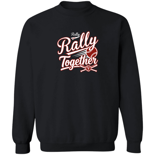 rally-softball-rally-together-white-gildan-crewneck-pullover-sweatshirt — Black — Front — source sha256 86bcad481b5cedf65ae41c1e52a4484a52d4a44e0fe6f58bf1a2f3efbca4c704 — Color position 1