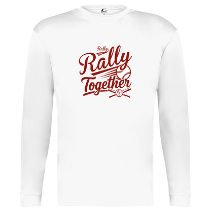 rally-softball-rally-together-c2-kids-performance-long-sleeve-tee — White — Front — source sha256 8ebcfd4c8d47f04a7e0a80362acb3b6a382dc2885e32cd8f5c0b1aa682d2a807 — Color position 4