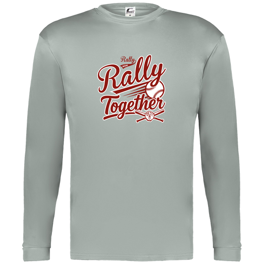 rally-softball-rally-together-c2-mens-performance-long-sleeve-tee — Silver — Front — source sha256 b6b6ec2970ac8e8855f08eacb73c32a3aa7836b76f6b7cce8d414466e2b4fd50 — Color position 3