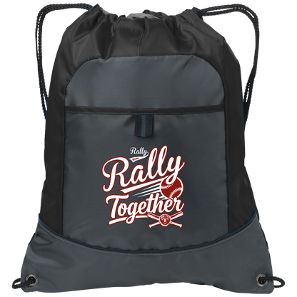 rally-softball-rally-together-white-port-authority-pocket-cinch-pack — Deep Smoke/Black — Front — source sha256 c54777a8d6cb025c9dcd5d43bbbf10037d67cef443b4ef7e69b2b6ea593d361e — Color position 1