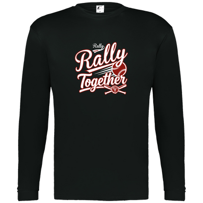 rally-softball-rally-together-white-c2-mens-performance-long-sleeve-tee — Black — Front — source sha256 c70e9fc8a74f96c8af658bd5d777d9afd21f15173032d0c676e98e203702e11e — Color position 1