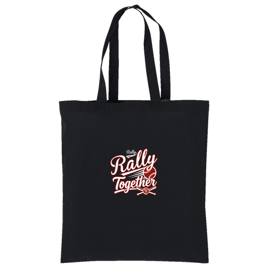 rally-softball-rally-together-white-port-authority-core-cotton-tote — Deep Black — Front — source sha256 cfd8e55e85d1e6c55114e56e007a38c13cbd8980cc125c96552c6a89174f328b — Color position 1