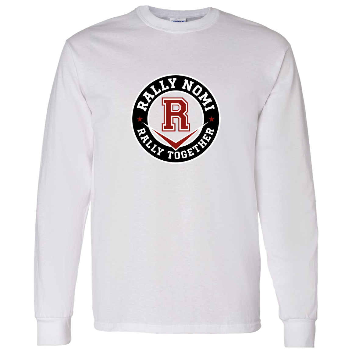 rally-softball-rally-together-circle-gildan-ls-t-shirt-5-3-oz — White — Front — source sha256 03d67714a182b8ed9ea5c71404212c331473716991f7a883cd5a458f43fa0e10 — Color position 3