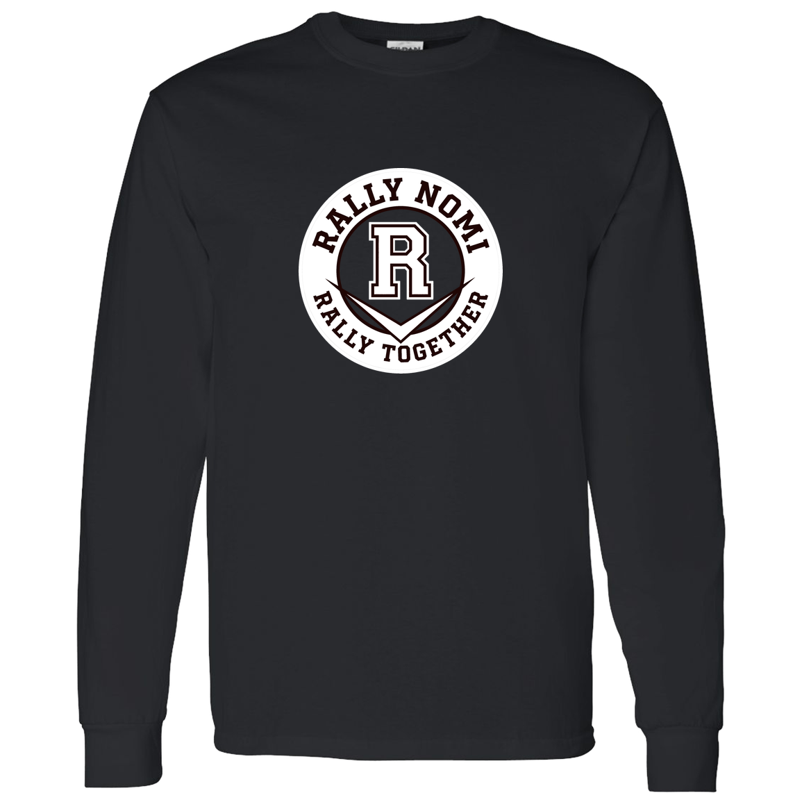 rally-softball-rally-together-circle-white-gildan-ls-t-shirt-5-3-oz — Black — Front — source sha256 073fd9d7ba5abef364872ec4dc9c17ef23d003715ffcb3f85d1112ebb80cddeb — Color position 2