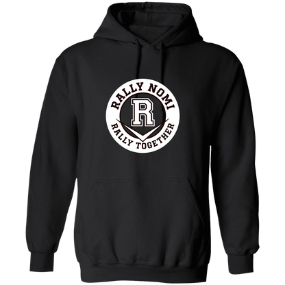 rally-softball-rally-together-circle-white-gildan-pullover-hoodie — Black — Front — source sha256 1d0f9f649a55d0344ea2bbbe289602fcfab33b453e40671ad1e26073ed9fc77a — Color position 1
