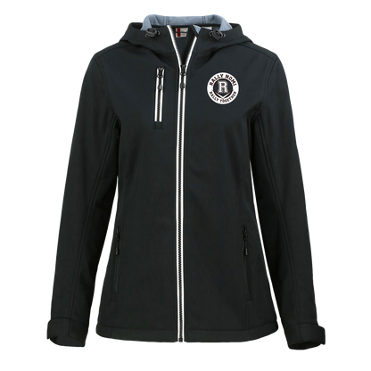 rally-softball-rally-together-circle-white-clique-womens-eco-stretch-softshell-jacket — Black — Front — source sha256 2150fc2c4c22d5478aaf62fbd13dc9a197e289f31d88e51815098cdfac5e2640 — Color position 1