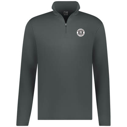 rally-softball-rally-together-circle-white-c2-mens-1-4-zip-pullover — Graphite — Front — source sha256 33c3b5fe13c97043c6c981d4df9a77c569058cdf327044d20a28a731a237fff0 — Color position 3