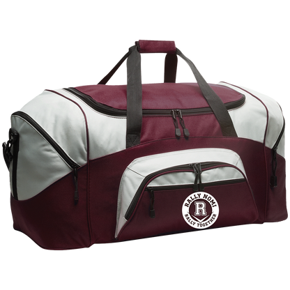 rally-softball-rally-together-circle-white-port-company-sport-duffel — Maroon/Gray — Front — source sha256 435a7c8b4fac28fa4c3bbd2f98bf10675ead136017305b588fd685038888fb74 — Color position 4