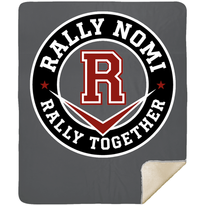rally-softball-rally-together-circle-mshm-premium-sherpa-blanket-50x60 — Gray — Front — source sha256 5e19aaaab5ba693dd41c0c80fb119139c6ea00dce54dd84831e8c5c2ffba9c03 — Color position 3