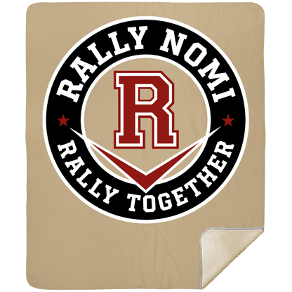 rally-softball-rally-together-circle-mshm-premium-sherpa-blanket-50x60 — Tan — Front — source sha256 612f46342878b7c55564c67ce39327f607ed7dbf19e831e6028d9db6f6483e90 — Color position 5