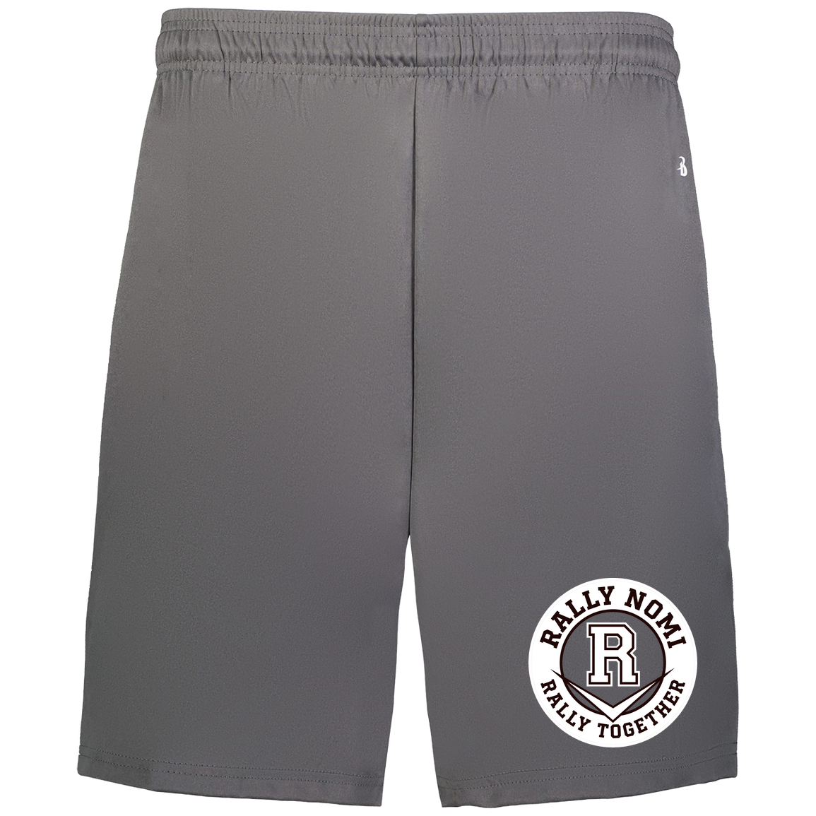 rally-softball-rally-together-circle-white-badger-adult-b-core-7-inch-short-with-pockets — Graphite — Front — source sha256 8701b036169489ffec05adde5f1a3b699fa7bfee020bd2bd3525e45866e3e6fe — Color position 2