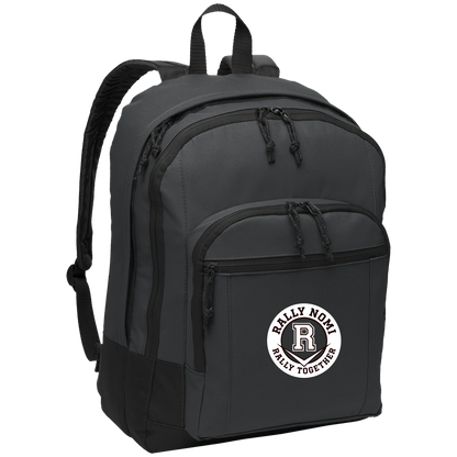 rally-softball-rally-together-circle-white-port-authority-basic-backpack — Dark Charcoal — Front — source sha256 970ccb0015c40ed4abec65cd355d67889bf8f1eb71424b4adbc7ae5c3edf84c7 — Color position 2