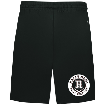 rally-softball-rally-together-circle-white-badger-adult-b-core-7-inch-short-with-pockets — Black — Front — source sha256 ad1adcf5587997c977b2f83db370f870f9391631415fd152d02459e1d3b8c599 — Color position 1