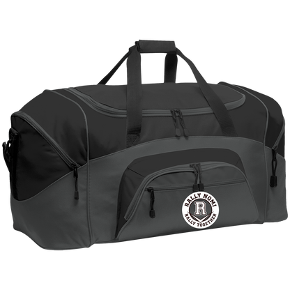rally-softball-rally-together-circle-white-port-company-sport-duffel — Dark Charcoal/Black — Front — source sha256 ae716423aafe26c7de452c6e1f418c4ceae4a19ffa07cb134942cbf696987461 — Color position 2