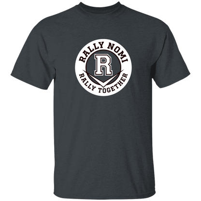 rally-softball-rally-together-circle-white-gildan-5-3-oz-t-shirt — Dark Heather — Front — source sha256 bd67fdc7756b0f351304d7370b21416a9ca278392740cb5c7923e61a17313544 — Color position 2