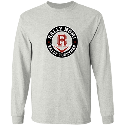 rally-softball-rally-together-circle-gildan-ls-t-shirt-5-3-oz — Ash — Front — source sha256 c091c93e50da9471e35c27341d0056d9a67bce500c56ba4352a92506ed75c2fd — Color position 1