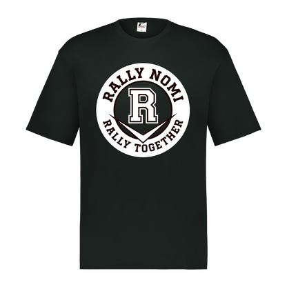 rally-softball-rally-together-circle-white-c2-mens-performance-short-sleeve-tee — Black — Front — source sha256 db753b607c97d20a295bd84103e6f1bfac101b66ecd320f5ac5f5f2efcc2c96d — Color position 1