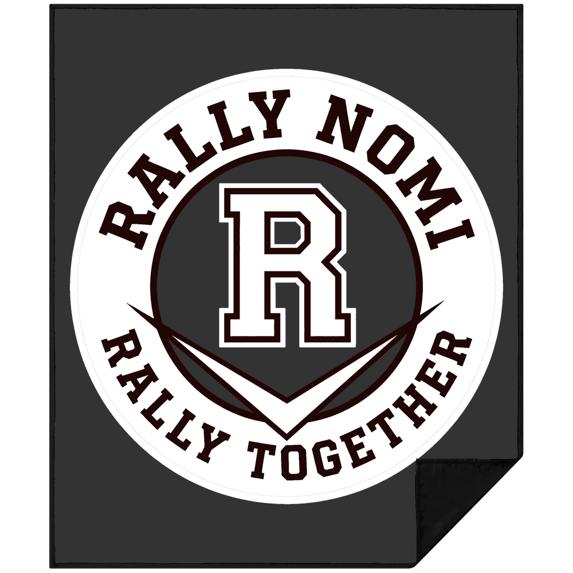 rally-softball-rally-together-circle-white-premium-picnic-blanket-50x60 — Black — Front — source sha256 e45559da88da3008efa717794129e920920babcb8a1735d1f6673bd90d3af6e1 — Color position 1