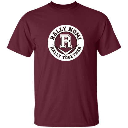 rally-softball-rally-together-circle-white-gildan-5-3-oz-t-shirt — Maroon — Front — source sha256 e4f37a5c1acbfcc299161e21ed198e0e58bb747556cd84593be38a1dc6f17bb4 — Color position 3
