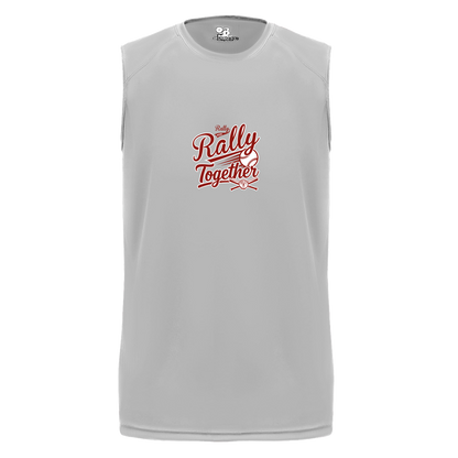 rally-softball-rally-together-badger-b-core-sleeveless-performance-tee — Silver — Front — source sha256 e92448b78fc4c55345e4758acebcd753c4536d9e5001e1395b74738b305ac94d — Color position 3