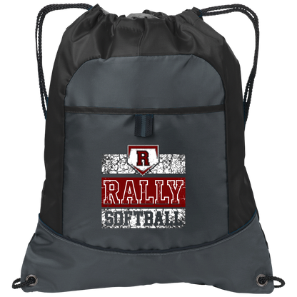 rally-softball-rally-vintage-white-port-authority-pocket-cinch-pack — Deep Smoke/Black — Front — source sha256 23cedd8b4e784642f62b210f7ddd37159001f79812616249519bd36168e3b30b — Color position 1