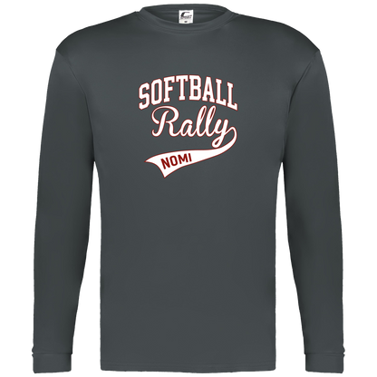 rally-softball-softball-rally-signature-white-c2-mens-performance-long-sleeve-tee — Graphite — Front — source sha256 78f3a0ba547c118b2d6cf9b54fba376fc9116575dd0bd3918559f36bd0d96415 — Color position 2