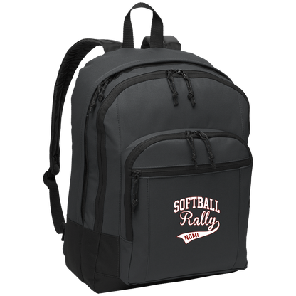 rally-softball-softball-rally-signature-white-port-authority-basic-backpack — Dark Charcoal — Front — source sha256 aaed54e135752e55db95651119c924a17c625679a33fc0908eab96e2d85390e3 — Color position 2