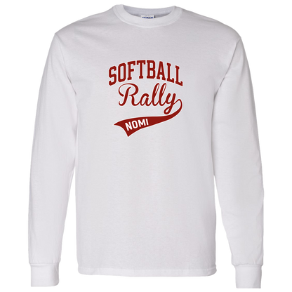 rally-softball-softball-rally-signature-gildan-ls-t-shirt-5-3-oz — White — Front — source sha256 badf4ca624ec7dbe7d1d06fd4df2397fa9fbf036c814765868148cbd72fa1614 — Color position 2
