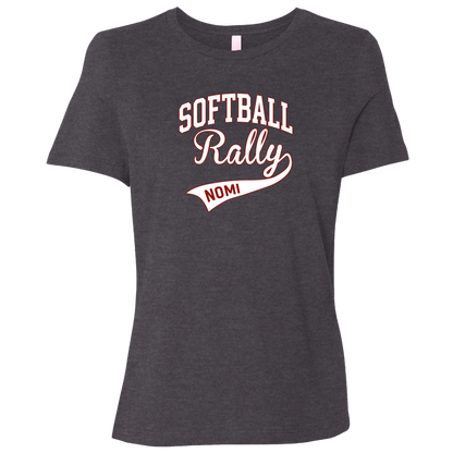 rally-softball-softball-rally-signature-white-bella-canvas-ladies-relaxed-jersey-short-sleeve-t-shirt — Dark Grey Heather — Front — source sha256 fd45a395ce759cf08ef69cf08a2dad22b620a28f48d72427be2a2bf2b420a0fe — Color position 2