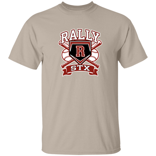rally-stx-bold-mascot-gildan-5-3-oz-t-shirt — Sand — Front — source sha256 1663fed598e4f657061b9b40a904c27d22cb3395cccb1c77ec5db4f1ee90e323 — Color position 1