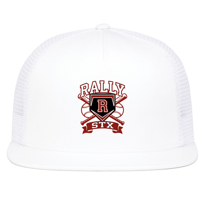 rally-stx-bold-mascot-pacific-headwear-d-series-5-panel-trucker-snapback-cap — White — Front — source sha256 2e7249d7c62a84479a84f6a8685a06efabf44fc45a8c8341d36ff568c6a4e105 — Color position 5