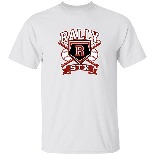 rally-stx-bold-mascot-gildan-youth-5-3-oz-100-cotton-t-shirt — White — Front — source sha256 4f3e5fdba0a996a3877790229cf639b1073bbb93384e750bb2f68d2bfb7b0124 — Color position 1