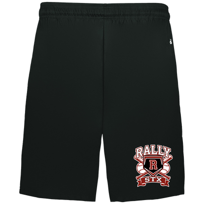 rally-stx-bold-mascot-badger-adult-b-core-7-inch-short-with-pockets — Black — Front — source sha256 6fab2750607001638cf66e7a1eee050c7c68c8278e4eb76d2383101b9744e84a — Color position 1