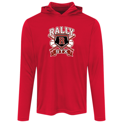rally-stx-bold-mascot-sport-tek-mens-competitor-hooded-tee — True Red — Front — source sha256 96e23ae0fb5ee065e87c2abed74f71a16ff830c70862f6b10bb96a2a330b5b4a — Color position 4