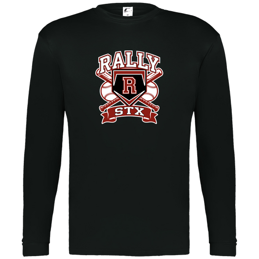 rally-stx-bold-mascot-c2-mens-performance-long-sleeve-tee — Black — Front — source sha256 a6e33902fccbbfe43fcc200011f5b80de1be114f772f4e992476702c93b05884 — Color position 1