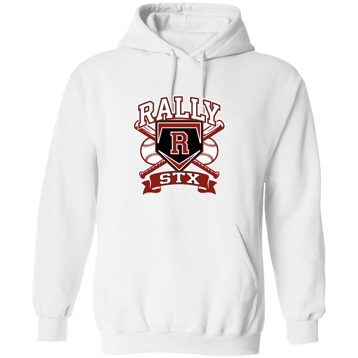rally-stx-bold-mascot-gildan-pullover-hoodie — White — Front — source sha256 b72d9f41d517c19196919cafcd9e44b6737310013827872c7d612514894afe84 — Color position 4