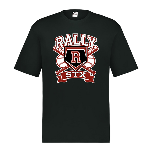 rally-stx-bold-mascot-c2-mens-performance-short-sleeve-tee — Black — Front — source sha256 d333608ca0160296473c993744aa9c07782eb399416a99fc5deb03fdb872d10e — Color position 1