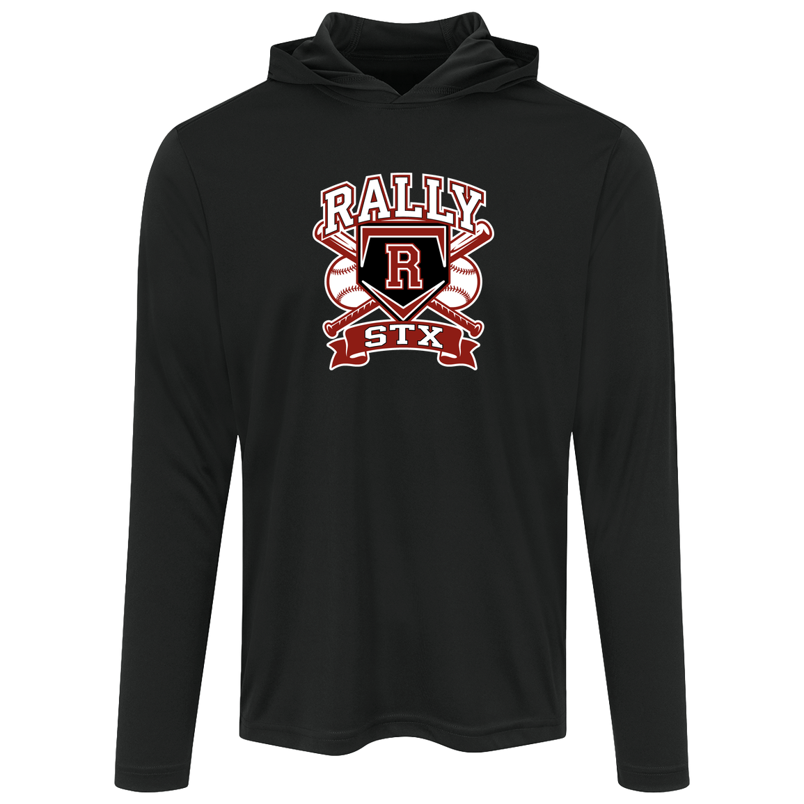 rally-stx-bold-mascot-sport-tek-mens-competitor-hooded-tee — Black — Front — source sha256 e0aacfacd530a09adc4522efd0f03eb7fbe1ed13eecccd33b09946efa68f483a — Color position 1