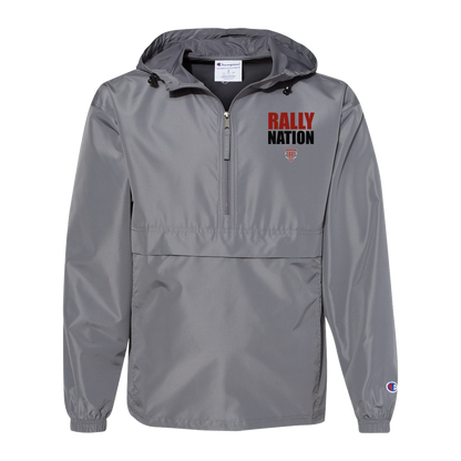 rally-stx-diamond-nation-champion-unisex-packable-anorak-jacket — Graphite — Front — source sha256 0547b7ebfd22eea24189a5c3f327efb117e9c42f548e5f1f96df25b4c08f7357 — Color position 2