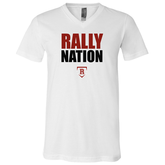 rally-stx-diamond-nation-bella-canvas-unisex-jersey-ss-v-neck-t-shirt — White — Front — source sha256 10bf4f5ce15d173672766567da6815bfdd850fdd09eb4effb383f9a7e74e644e — Color position 1