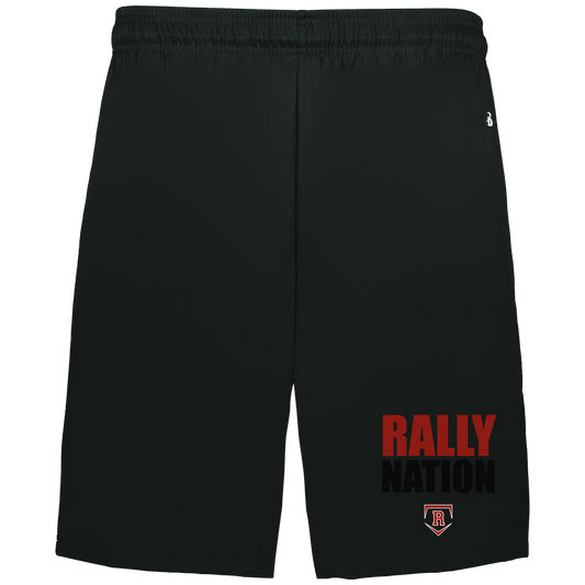 rally-stx-diamond-nation-badger-adult-b-core-7-inch-short-with-pockets — Black — Front — source sha256 251b70ad0eb0bbba98dc9dca403be88bd63fbd72baf264fb526d62df65e538f7 — Color position 1