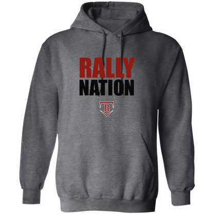 rally-stx-diamond-nation-gildan-pullover-hoodie — Dark Heather — Front — source sha256 3c34c2ff420dc78afce17d136ae474fd23e92467700dd7f1c5ad55e416c8de7c — Color position 6
