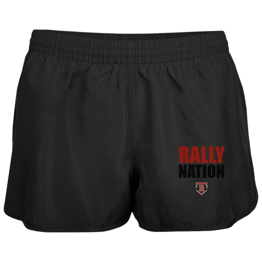 rally-stx-diamond-nation-augusta-ladies-wayfarer-running-shorts — Black — Front — source sha256 4e198d50f32fca4d35bbe53c487481018b3823cf900c773877d32340f63542f1 — Color position 1