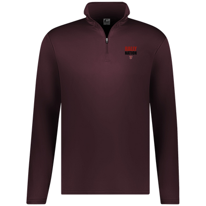rally-stx-diamond-nation-c2-mens-1-4-zip-pullover — Maroon — Front — source sha256 4fe2da31fb96a13f302b8f70986af3ab719b71ab53a534c14ea39085e795960c — Color position 5