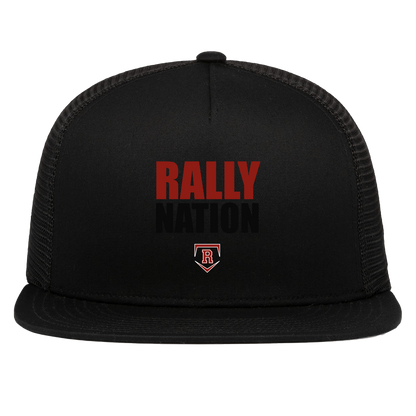 rally-stx-diamond-nation-pacific-headwear-d-series-5-panel-trucker-snapback-cap — Black — Front — source sha256 61fa8eedd2f850656af3c2c5bf6abf363413fdb7c698cfd3d407fa653cf0711c — Color position 1