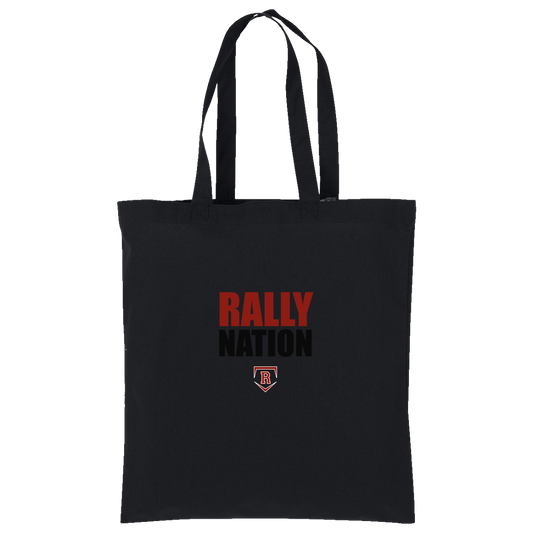 rally-stx-diamond-nation-port-authority-core-cotton-tote — Deep Black — Front — source sha256 a28fc02d02fb35b71eb2e461a2999319925f45591fd58b78b282460cfb4b17f8 — Color position 1