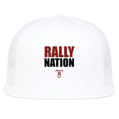 rally-stx-diamond-nation-pacific-headwear-d-series-5-panel-trucker-snapback-cap — White — Front — source sha256 b94292dc548d5493bfe529f096aacfc6e2b7a4afe193c007698deaae2dbb59d4 — Color position 5