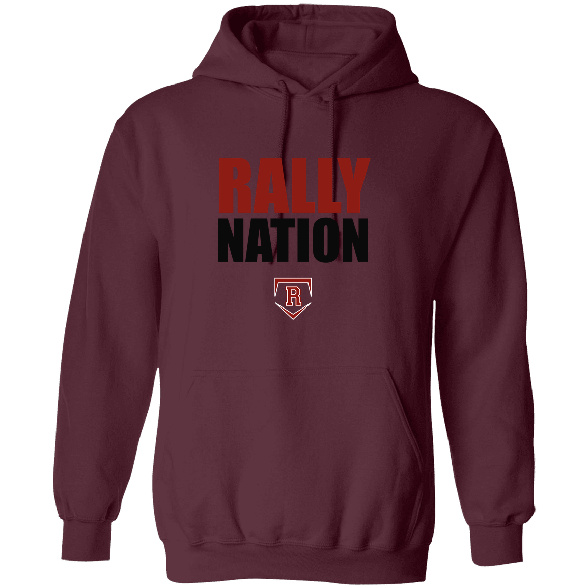 rally-stx-diamond-nation-gildan-pullover-hoodie — Maroon — Front — source sha256 d9b691b8dda8323c49e433a28dec1bd8a67c4eba3a25098417ecf981b377fbc5 — Color position 7