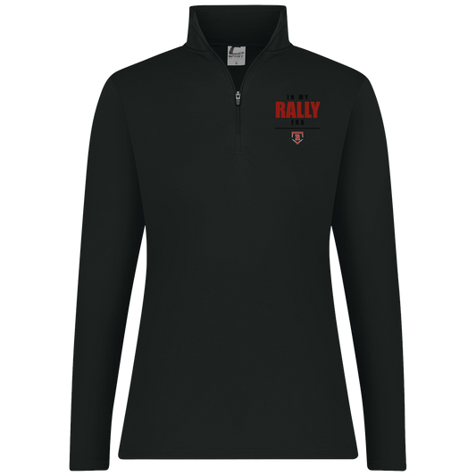 rally-stx-era-stack-c2-womens-1-4-zip-pullover — Black — Front — source sha256 34d5663c938a1d12c74df632a8a3cc0dcb7c31b5cf91e9850893dd728e59c1d5 — Color position 1